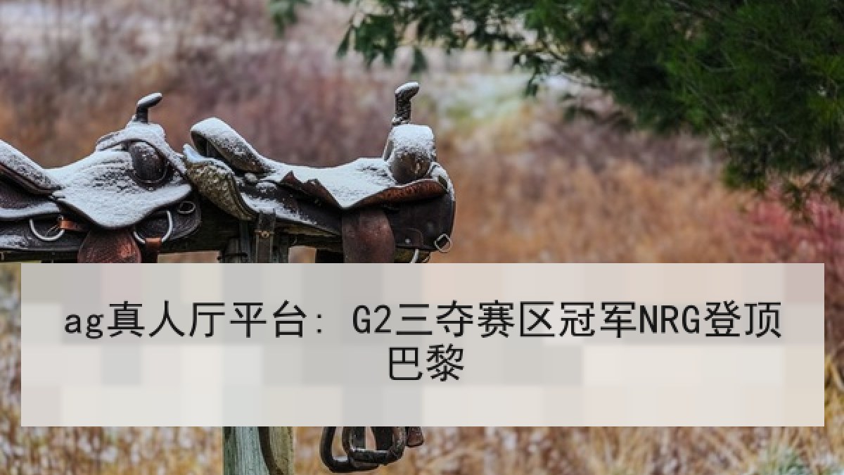 ag真人厅平台: G2三夺赛区冠军NRG登顶巴黎